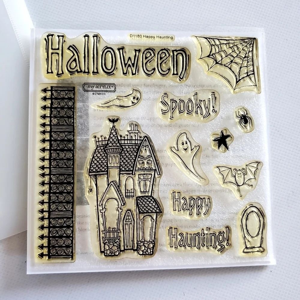 Close To My Heart My Acrylix D1180 Happy Haunting Stamp Set